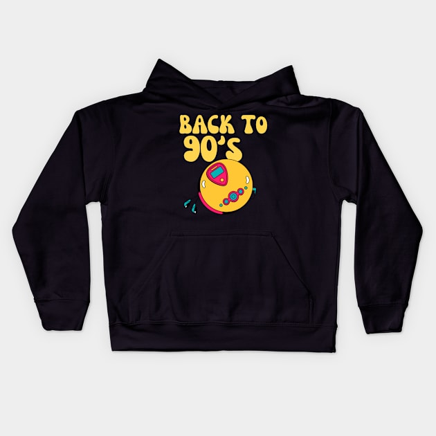 90s edition Kids Hoodie by Gunung Rinjani